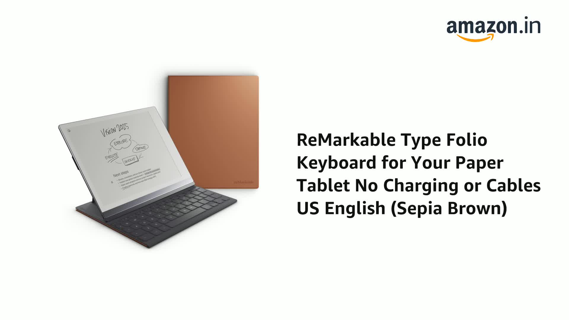 reMarkable Pro Type Folio (キーボード) Amazon.in: Buy reMarkable 2 Type Folio - Black | Keyboard for The