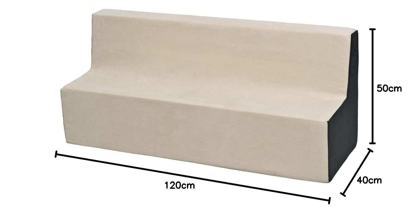 Velinda Divano divanetto, divanoletto,Sofa,mobili,cameretta Giochi (Colore: Beige-Grigio)