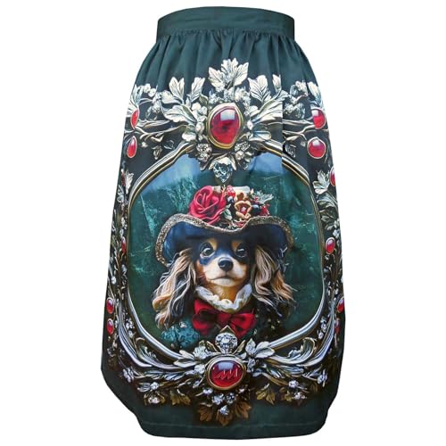 Tablier Dirndl en satin de coton Alexandra Maxa design extravagant taille 36-40