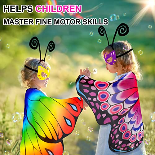 Disfraz de alas de mariposa para niñas miniatura 3
