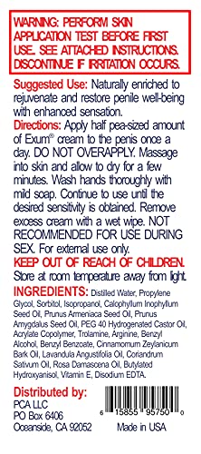 Exum UNKNOWN The Best Natural Penile Skin Care And Sensitivity Enhancing Cream Developed thumb #2