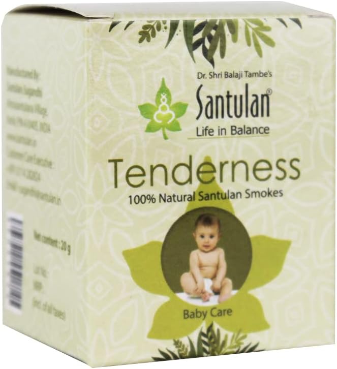 Santulan Ayurveda, Tenderness Dhoop-20GM Each, (Pack of 1), Dhoopan for Babies Health and get Golden Oldie Herbs®, Sukanthi Pills-1gm