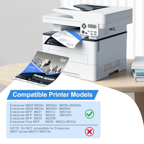 Image of Compatible for HP 37Y Black Extra High-Yield Toner | 37Y CF237Y Black Toner Cartridge Work for Enterprise M608 M609 MFP M631 M632 M633 Series Printer