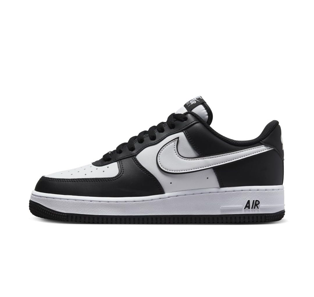 NIKE Air Force 1 '07 'Panda' Sneakers Uomo, nero, bianco, nero., 45 EU