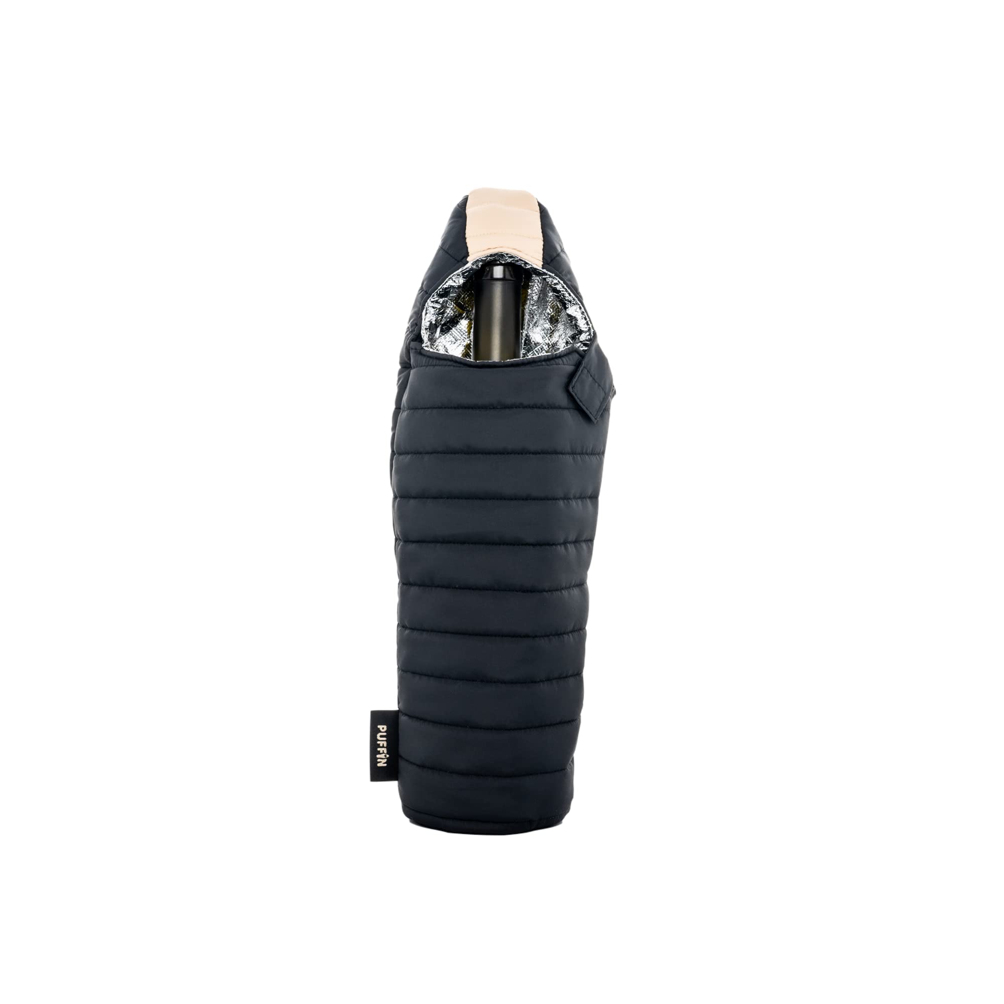 Puffin Caddy Wine Bag Insulated Wine Bottle Cooler, 750 ml - Black & Pewter — Amazon image 10