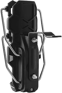 Elegante portavasos de motocicleta de color negro hecho de material para mayor durabilidad (asiento de espejo)