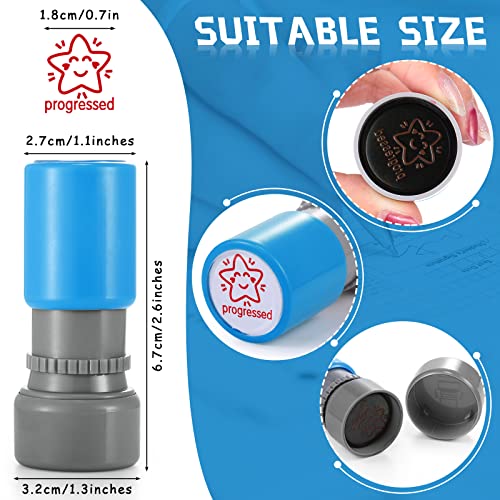 12 Pack Sorted Teacher Stamp Self-Inking Rubber Stamps Picture Stamps for Teachers Motivation Stamps Teacher Review Photosensitive Stamps Behavior Stamps for Kids Students School Classroom Homework - Image 3