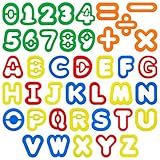 Dough Tool Set with Dough Alphabet Cutters,Numbers Cutters,Mathematical Symbols,Great Dough Tools for Learning Letters and Numbers