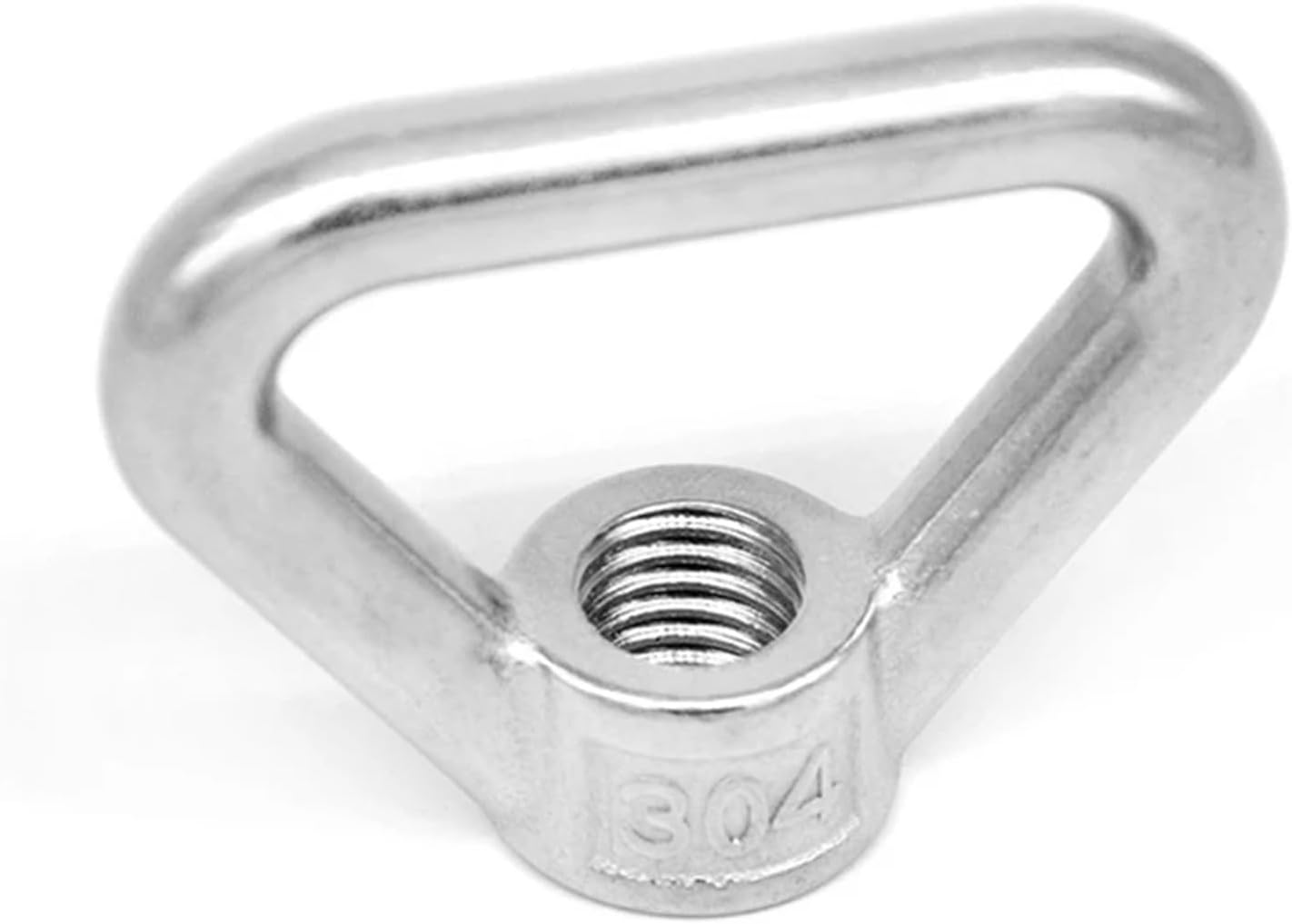 Triangle Ring nut 2Pcs M8-M24 Ring Shape Eyed Threaded Nuts Marine 304 Stainless Steel Lifting Eye Nut Rings Bolts Triangle (Size : M12)