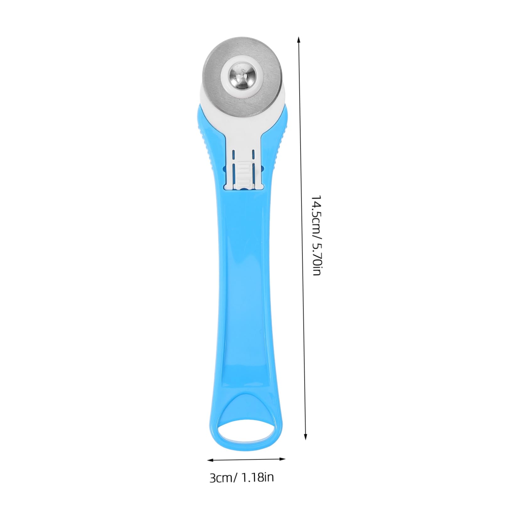 SEWACC Reusable Round Roller Cutter for Fabric Leather and Craft Projects Safe Material Ergonomic Handle