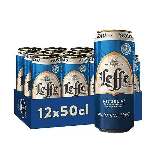 Leffe Rituel 9° Bière Pack 12 Canettes 50cl