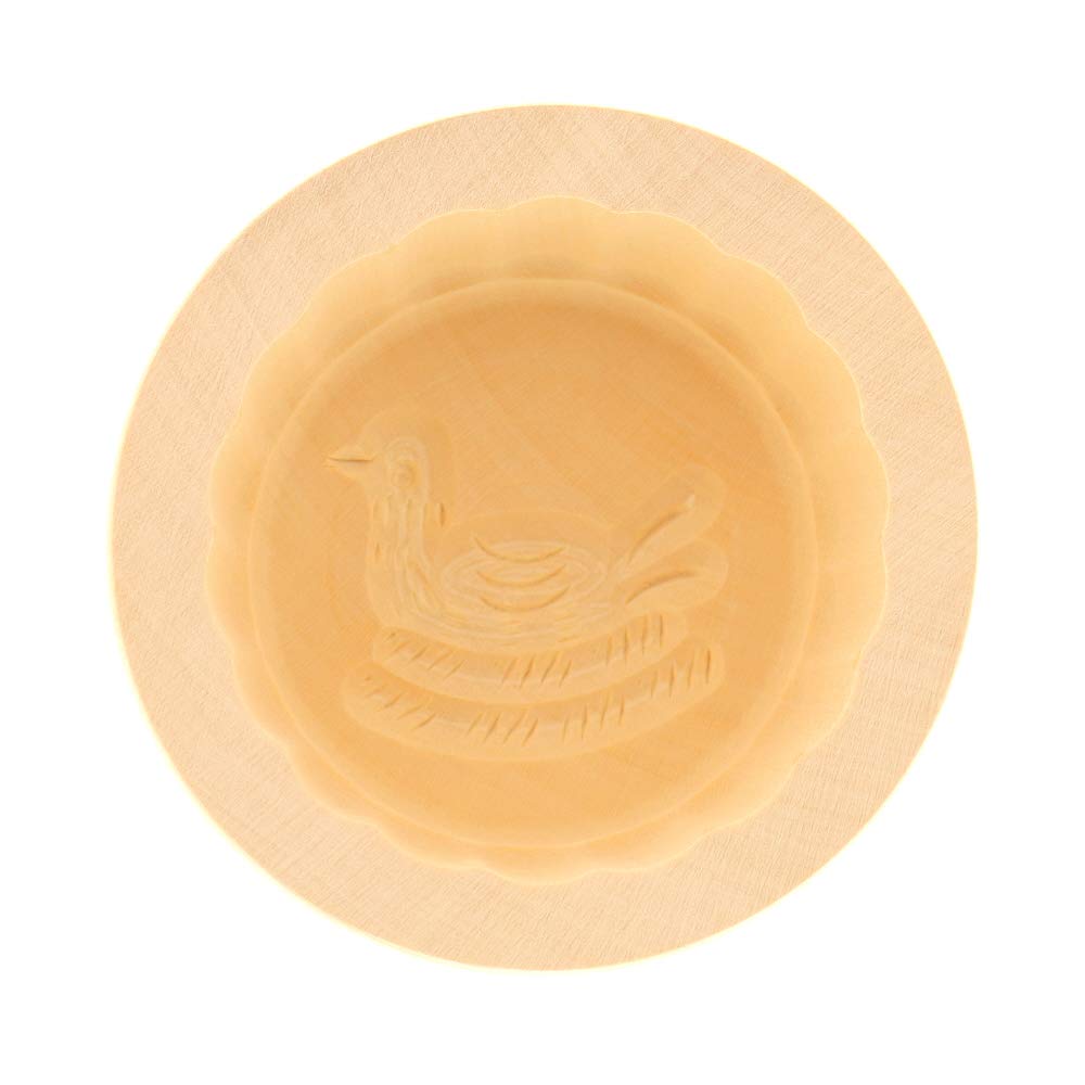 Hofmeister Holzwaren Butterform Henne, 125 g, Ahorn-Holz, handgeschnitzt in Deutschland
