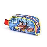 Maße ca. 10 x 21 x 6cm KARACTERMANIA Mickey Mouse Racers-Book Pencil Case Federmäppchen, 21 cm, Blau (Blue)