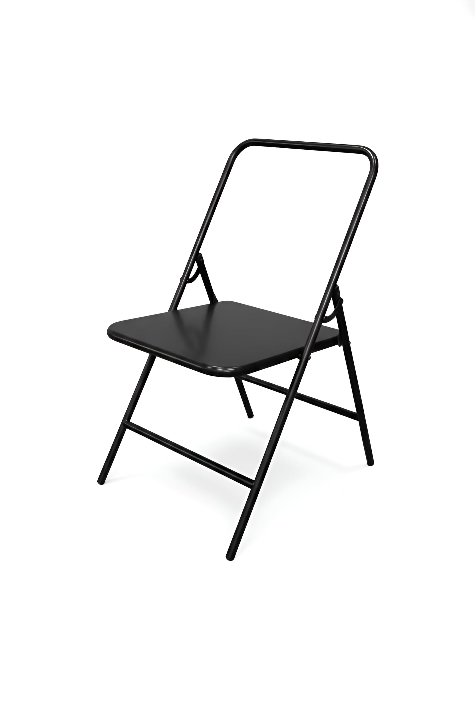 Yoga Chair Backless Folding Chair for Iyengar Yoga, Fitness, Meditation & Stretching | Anti-Slip Design | PF-07 (Black)-image-30