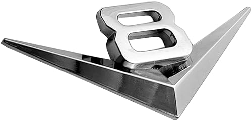 Miniatura 5 de OnlyYou.X V8 Emblema V8 Insignia V8 Adhesivo V8 Adhesivo V8 Adhesivo para Pickup Universal y Coche 1 Pieza Metal Cromo