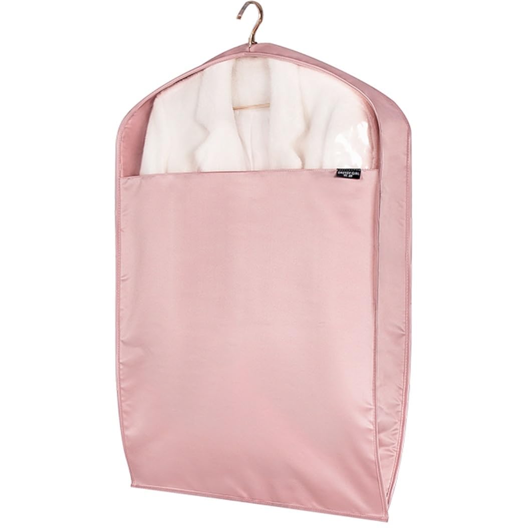 Coat Garment Bags Suit Cover 3.5" Gussetes Suit Bags Hanging 2 Pack Garment For Travel, Clothes Bag Clothes Protectors(A,100 * 58cm)