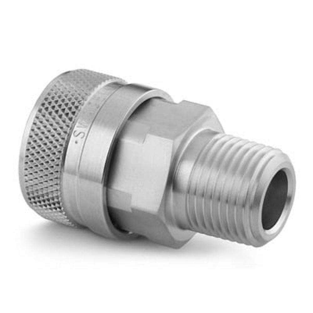 SS-QF8-B-8PM | Swagelok QF Series Quick Connect, QF8 Body (No Valve) x 1/2" Male : NPT, 6,000 psi, 316 Stainless