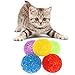 Pet Ball Toys Colorful Scratcher Balls Built-in Bells Dog Training Chasing For Interactive Fun For DogsC For Indoor Cats For Interactive With Bells Teaser Toy Teaser For Small For Girls Boys Funny