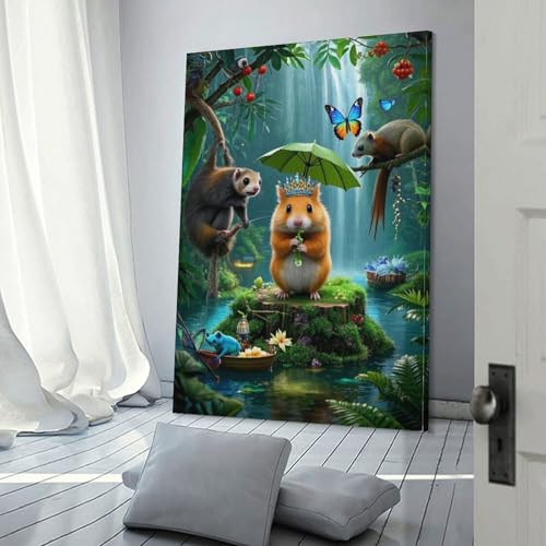 Impression sur toile hamster premium 12x18inch haute définition