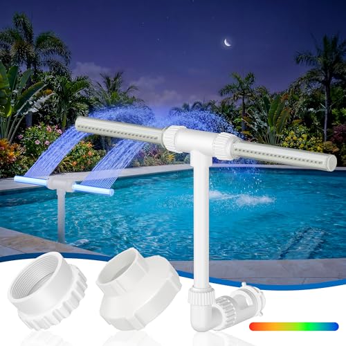 MUSCCCM Pool Fountain for Inground Pools, Pool Sprinkler Fountain Upgraded