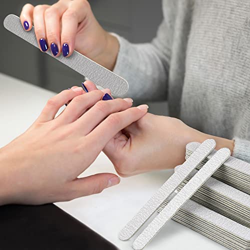 Professional Disposable Zebra Nail Files 100/180 Grit 5\" Double Sided Emery Board Manicure Pedicure Tools 50Pcs - Thumbnail 6