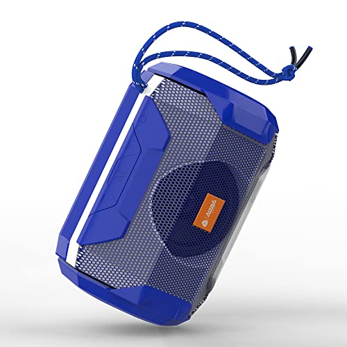 Aroma® Studio 33 Funky 5W Bluetooth Speaker Hi-fi Stereo Sound Surround Upto 10 Hours Playback, Best for Mobile, Laptop/PC, Ipad, Media Players with Multi Modes Aux/TF Card/USB Drive (Blue)