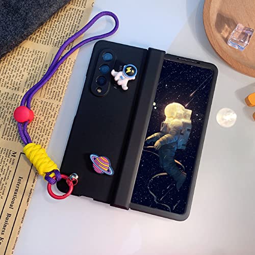 Coque Galaxy Z Fold 3 chaine astronaute avec support metallique pliable
