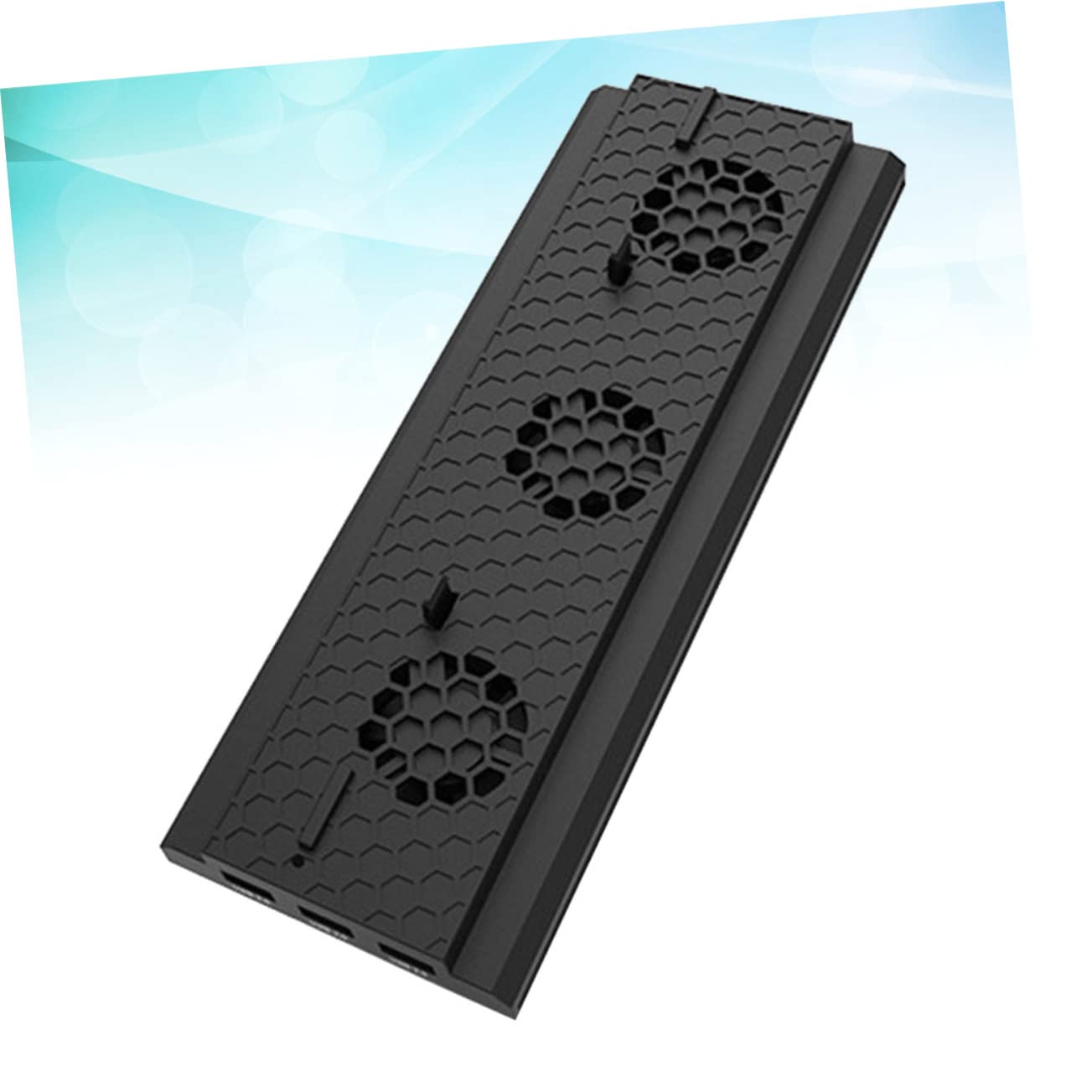 HEMOTON Ventilatore Di Raffreddamento Verticale Per Console Da Gioco Supporto Con Porte Usb e Controllo Della Temperatura Compatibile Con Nero