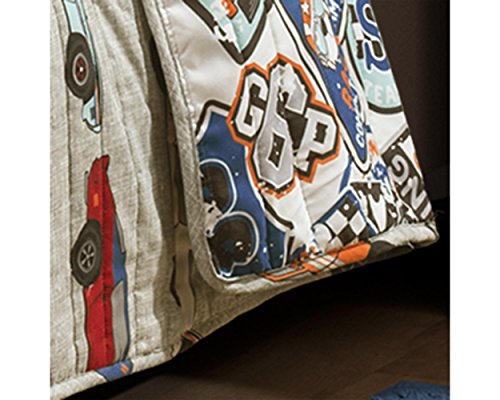 Edredón de coches de carreras Lush Decor fácil de lavar para cama de niños 4