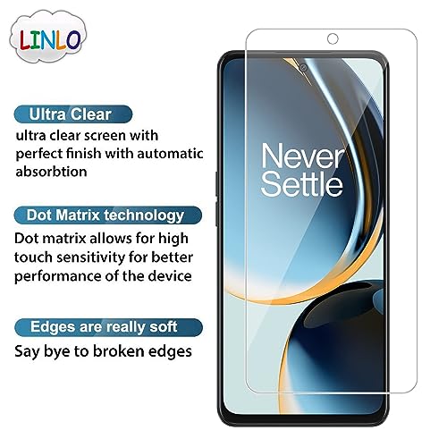 Image of Tempered Glass Screen Protector Compatible for OnePlus Nord 3 5G /OnePlus Nord CE 3 Lite 5G with Full Screen Coverage; Except Edges and Easy Installation Kit(Transparent), Pack of 1