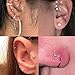 ORAZIO 4-8 PCS 18G Nose Studs for Women Men 316L Stainless Steel Hypoallergenic Earring Studs Nose Piercing Jewelry, CZ Inlaid Helix, Lip & Tragus Piercing, Stylish Body Adornments