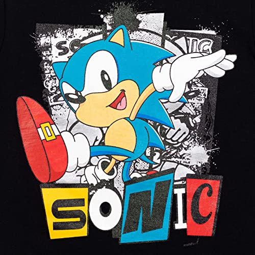 Image of SEGA Sonic the Hedgehog Athletic T-Shirt and Mesh Shorts Outfit Set Toddler to Big Kid Sizes (2T - 18-20)