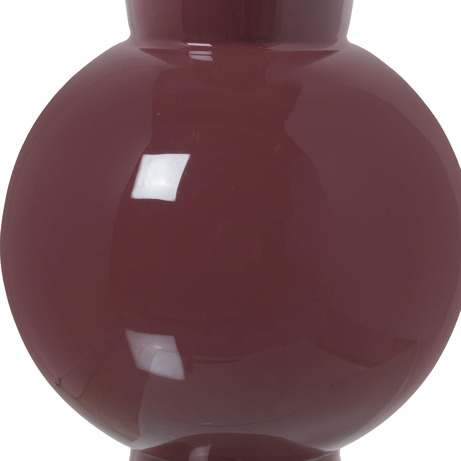 JARRÓN METAL ESMALTADO VIOLETA/DORADO_°15X32CM