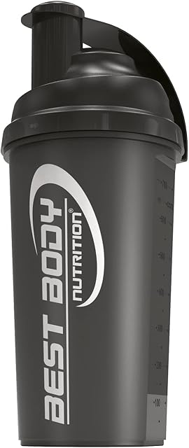 Best Body Nutrition 4260121349877 Shaker Proteinowy, 700 ml, Czarny