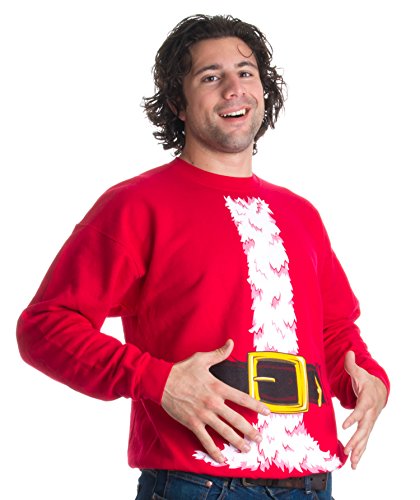 Christmas Sweater Sweatshirts | Santa Claus And Elf Holiday Crewneck Sweatshirt 3 Christmas Sweater Sweatshirts