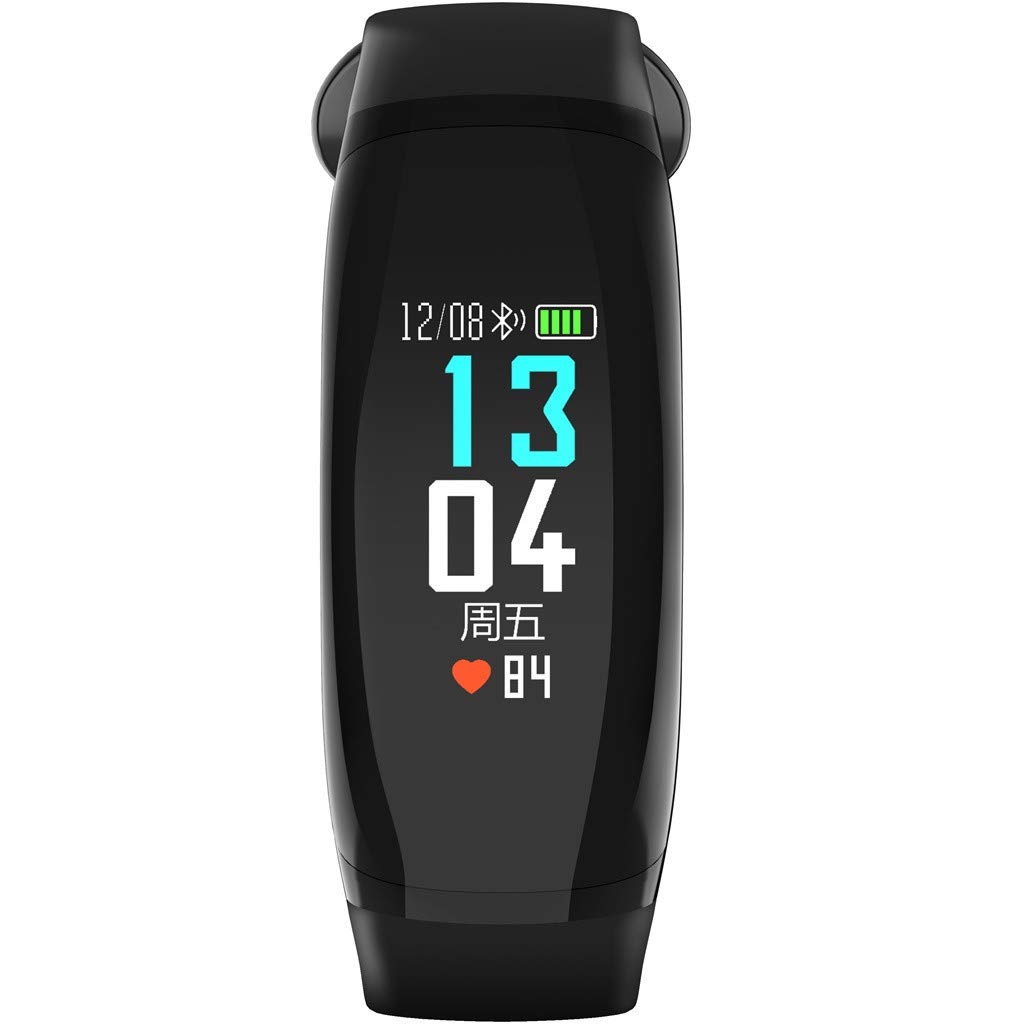 Ni_ka Fitness Tracker, Smart Watch Android iOS Calorie Heart Rate Monitor Wristband Smart Watch Bluetooth, Large 0.96 inch IPS color Touch Screen Activity Tracker