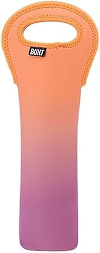 BUILT Una botella de vino resistente a las manchas y al agua, ligera, aislada y reutilizable, portador protector para viajes en casa, atardecer