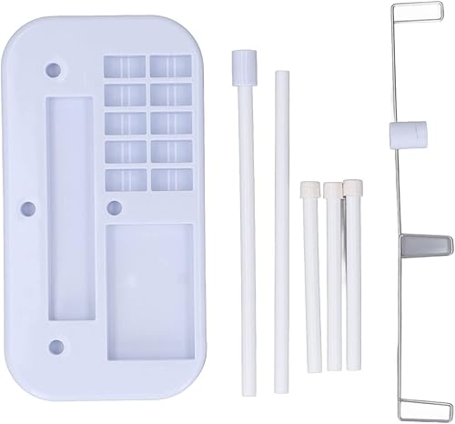 Miniatura 7 de Soporte de hilo de 3 carretes, soporte de carrete de hilo de bordado, organizador de hilo para máquinas de bordado y costura