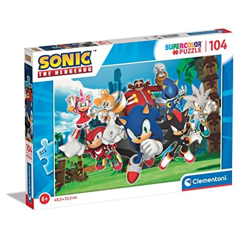 Clementoni Supercolor Sonic Puzzle for Kids Cover