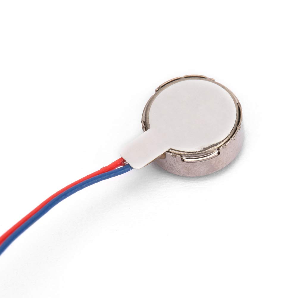 Vibrating Motor, DC 3V 0.02W 0.08A 8x3.4mm High Reliability Flat Vibrating Motor, for Tablets Smart Wearable Devices