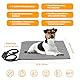 Toozey Katzen & Hund Heizmatte Innen 60 * 45cm, Timing & Temperatur Einstellbar Sicher Elektrisch Haustier Heizdecke, Weicher Wärmedecke für Neugeborene/Klein/Altere Katze und Hund, Grau - M