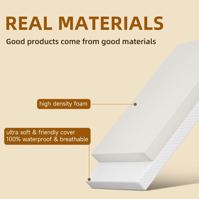 Miniatura 3 de Cubrecolchón para cuna de bebé compatible con Baby Delight de 20 x 33 pulgadas, Mika Micky, KoolaBaby, Angelbliss Dream On Me Bedside Sleeper,