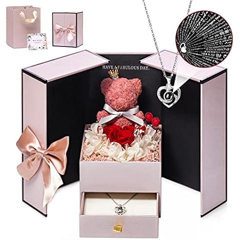 TRZUMZZ Preserved Flowers and Necklace Set Cover
