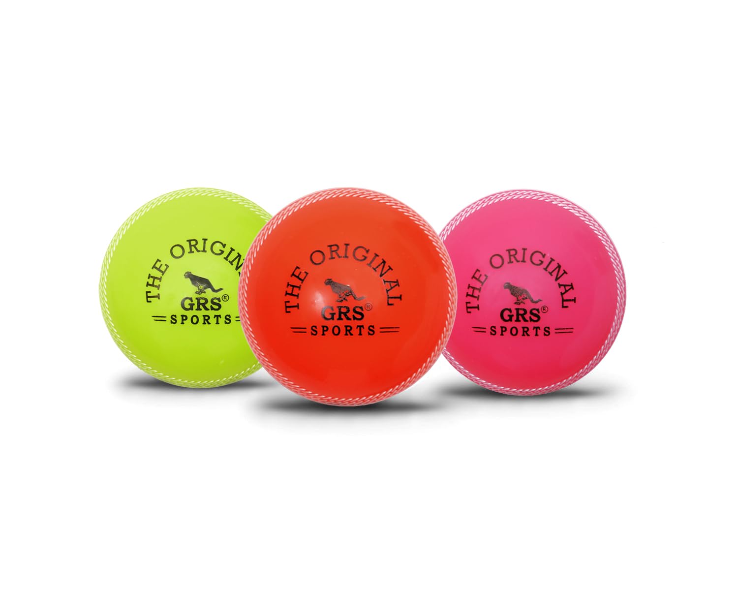 grs t-20 pvc cricket soft balls recommended for indoor/outdoor street, beach & cricket (pack of 3)(multicolor) tournament ball