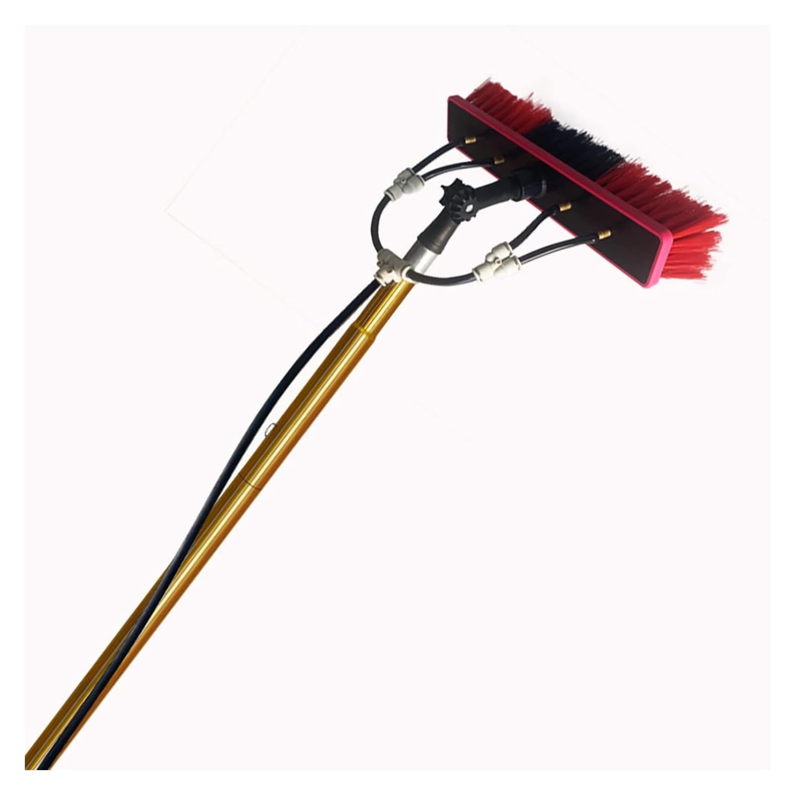 HYLYGFH Telescopic Cleaning Brush Extendable Telescopic Brush Kit, Solar Panel Cleaning, Extendable Window Squeegee Cleaner Conservatory Roof(7.2m(24ft))