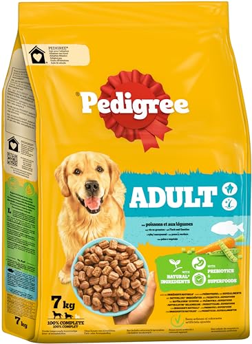 Produktbild von Pedigree Adult Trockenfutter mit Fisch und Gemüse - 2 x 7 kg