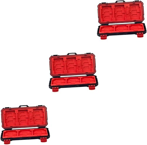 3 Pcs Memory Card Box Sd Case Sd Carrying Case Cajas Organizadoras Portable Flash Cards Container Cards Holder Case Memory Cards Organizer Data