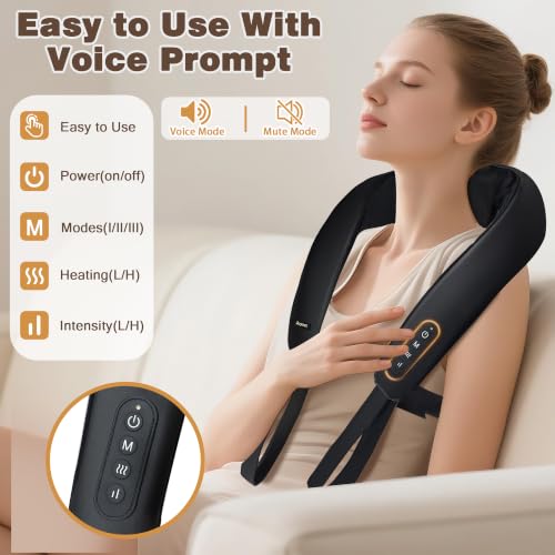 Joyset Cordless Neck and Shoulder Massager with Heat 4D Shiatsu Kneading - image 2