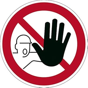 Durable Bodenaufkleber Sicherheitskennzeichen Zutritt verboten, Ø 43 cm, 173003