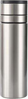 Stainless Steel Insulated Water Bottle Coffee Cup Travel Mug Vacuum Thermal Bottle for Hot Drinks Tea Flask Travel Tumbler 17Oz/500Ml (Silver)